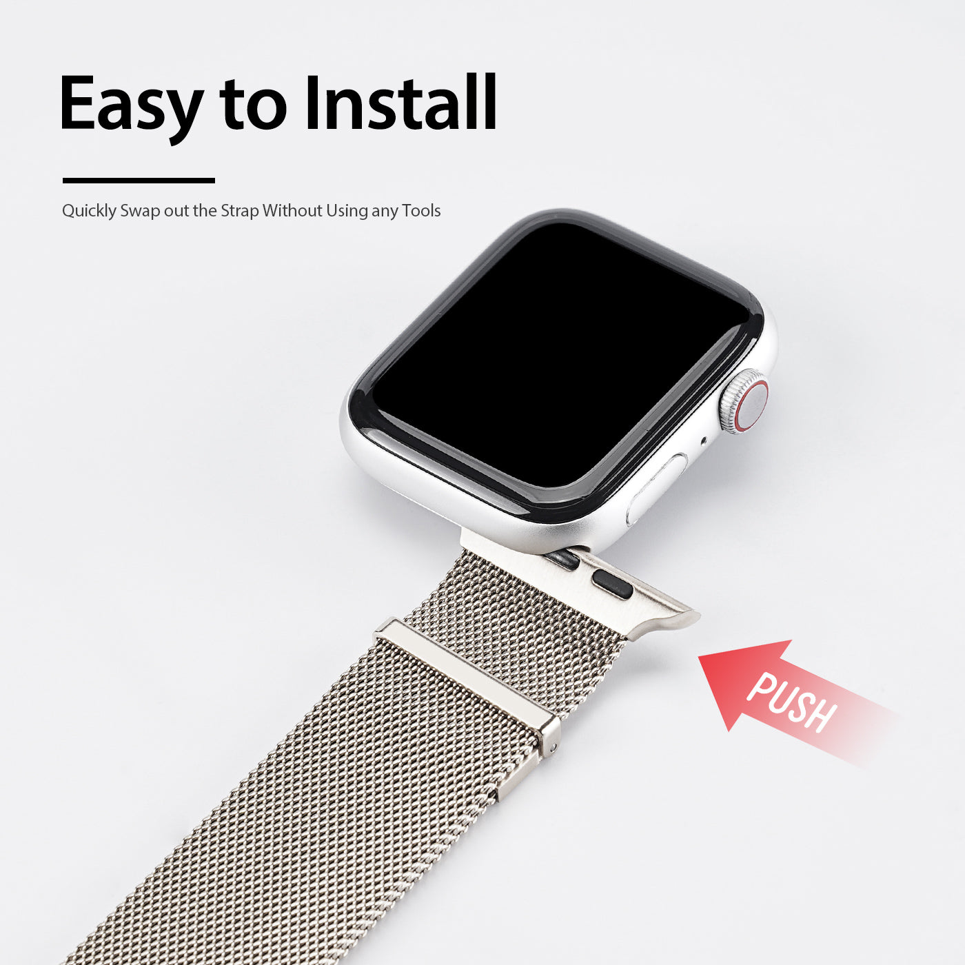 DUX DUCIS Watch Band for Apple Watch Series 9 8 7 41mm 6 5 4 SE (2022) SE (2023) SE 40mm 3 2 1 38mm Stainless Steel Milanese Wrist Strap DUX DUCIS Watch Band for Apple Watch Series 9 8 7 41mm 6 5 4 SE (2022) SE (2023) SE 40mm 3 2 1 38mm Stainless Steel Milanese Wrist Strap